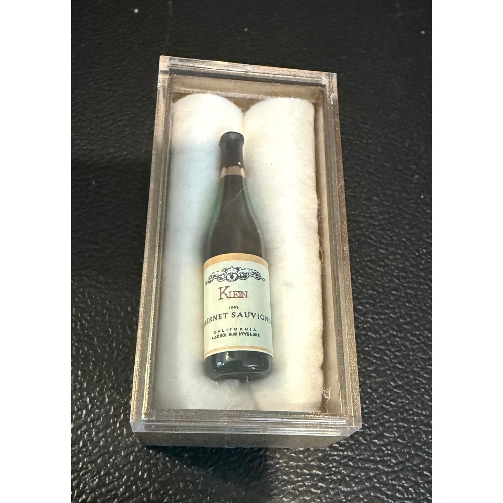 Klein Mini Wine Bottle Green Play Dollhouse 1993 Cabernet Sauvignon Vintage